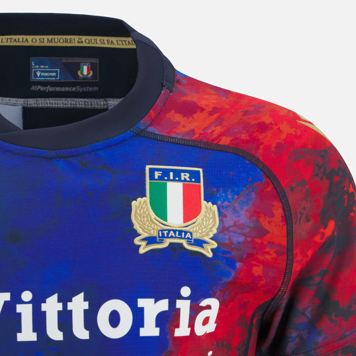 Macron Italië Rugby 2025/26 Training Rugby Shirt Kids