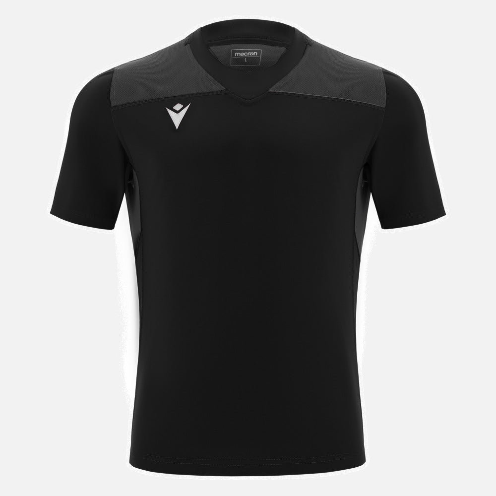 Macron Peridot Rugby Shirt Black Kids