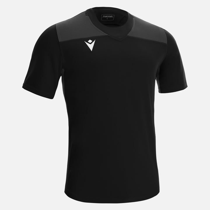 Macron Peridot Rugby Shirt Black Kids