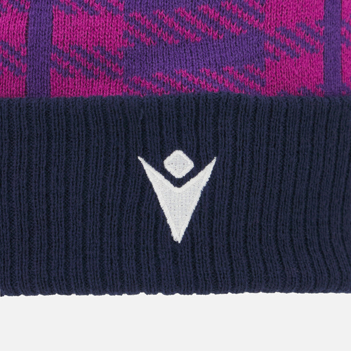 Macron Schotland Navy en Paars Pom Pom Beanie 2025/26