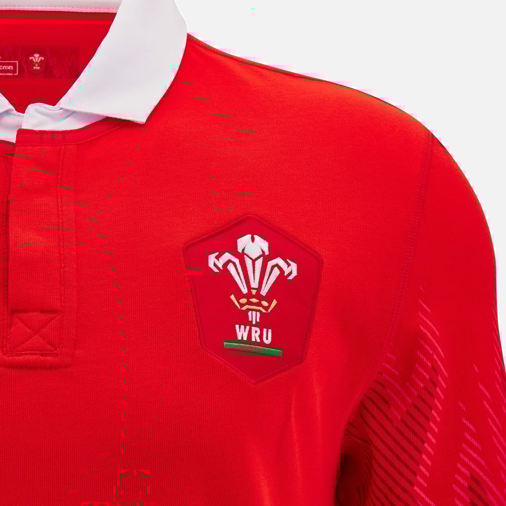 Macron Wales Rugby Cotton Home Shirt Men
