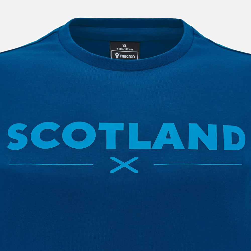 Macron Scotland Rugby 2024/25 Navy Leisure T-shirt Men