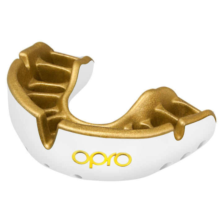 Opro Gold Ultra Fit Mouthguard Gold/White