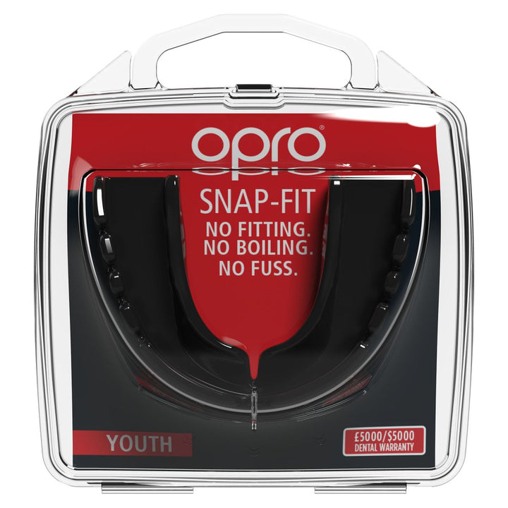 OPRO Snap-Fit Mouthguard Adults Black