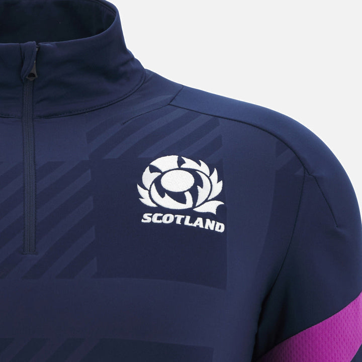 Macron Scotland Rugby 2025/26 1/4 Zip Training Top Kids