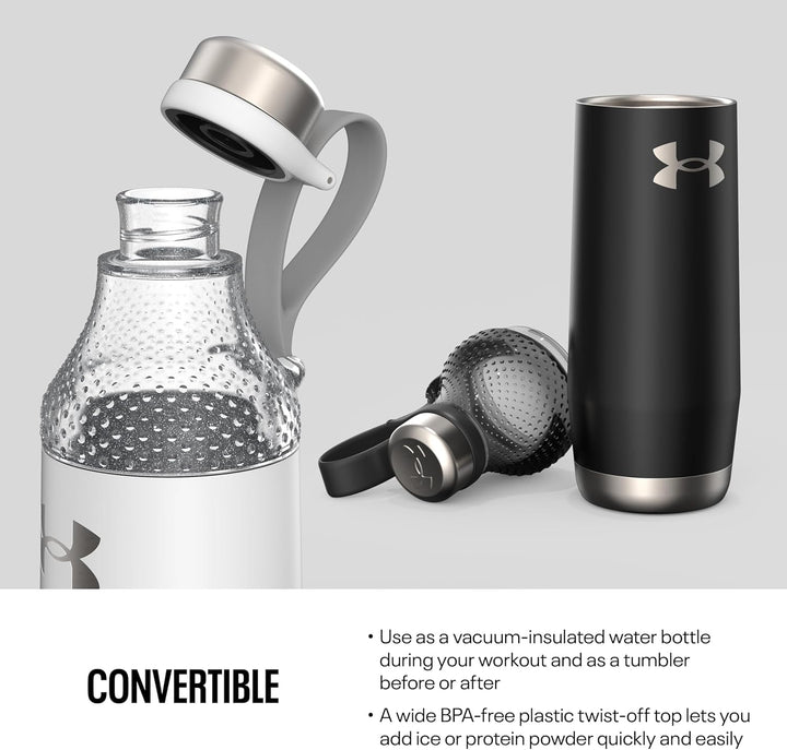 Under Armour Infinity Drinkfles 22 oz Satijn Zwart