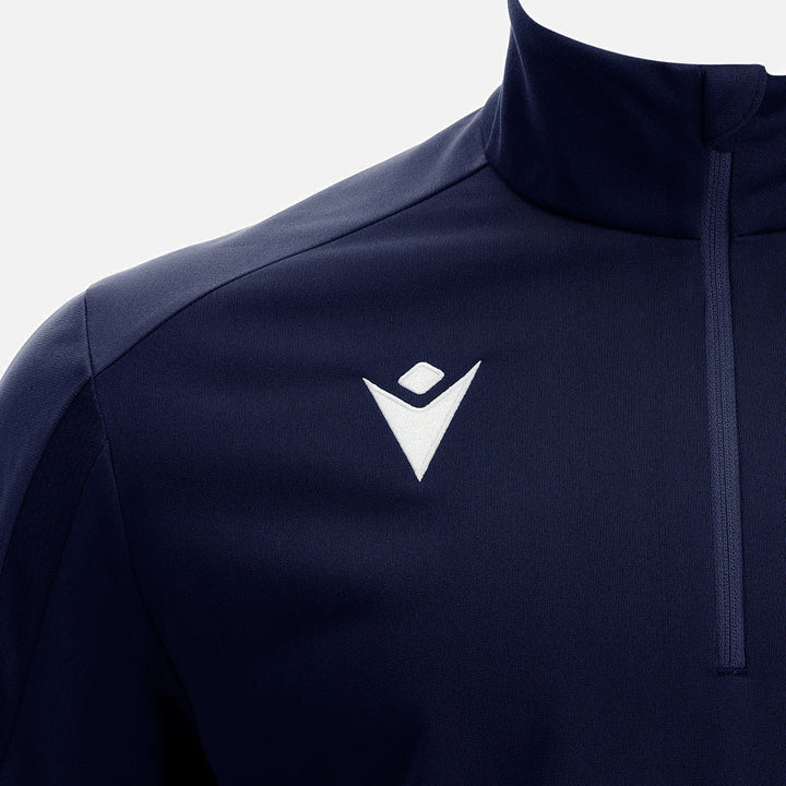Maglia Macron Arno 1/4 Zip Senior Blu Navy
