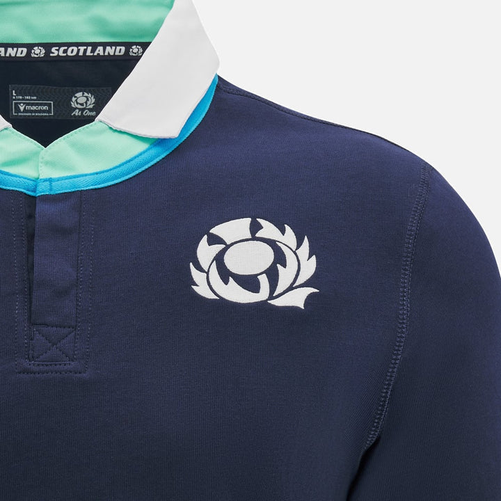 Macron Scotland Rugby 2024/25 Home Cotton Short Sleeve Shirt Men