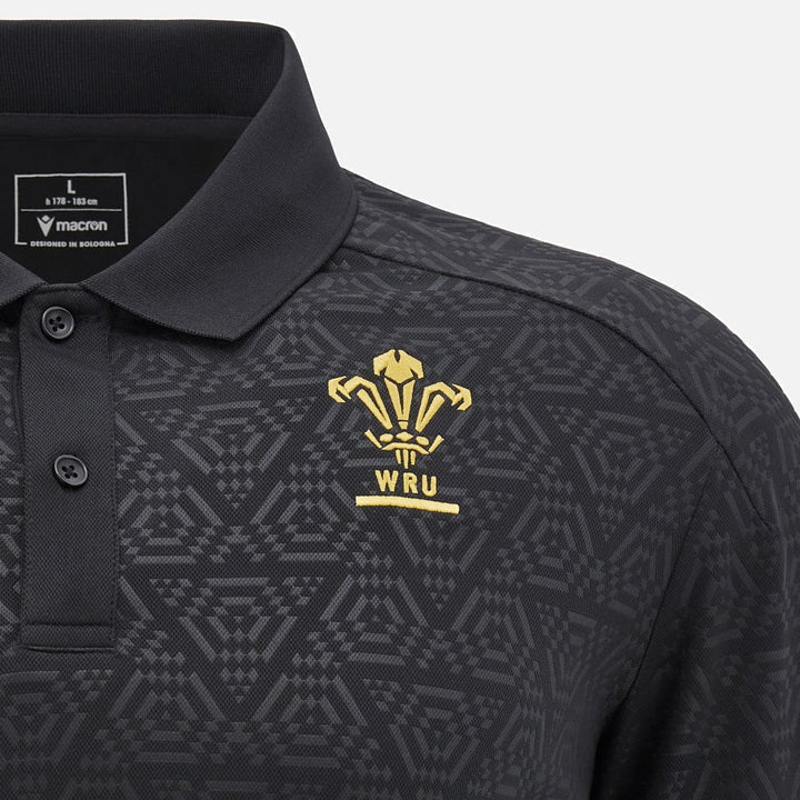 Macron Wales Rugby Travel Polo Men