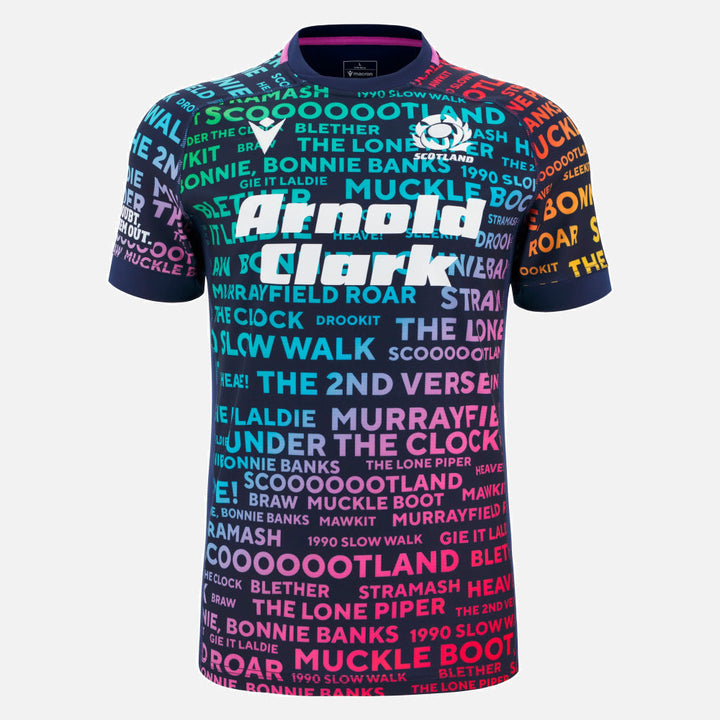 Macron Scotland 2025/26 Words Training Rugby Shirt Men’s