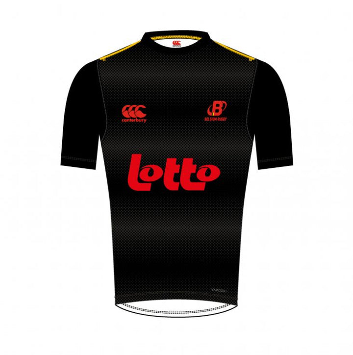 Canterbury Belgium Home Rugby Shirt Mens Black 2025