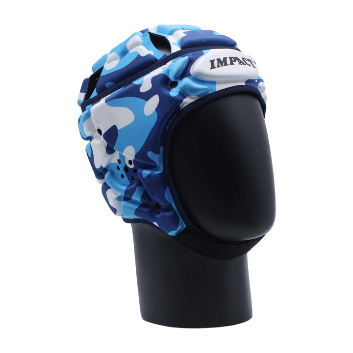 Impact Rugby Camo Blue Headguard