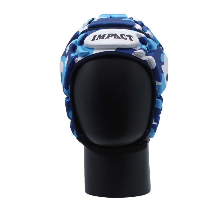Impact Rugby Camo Blue Headguard
