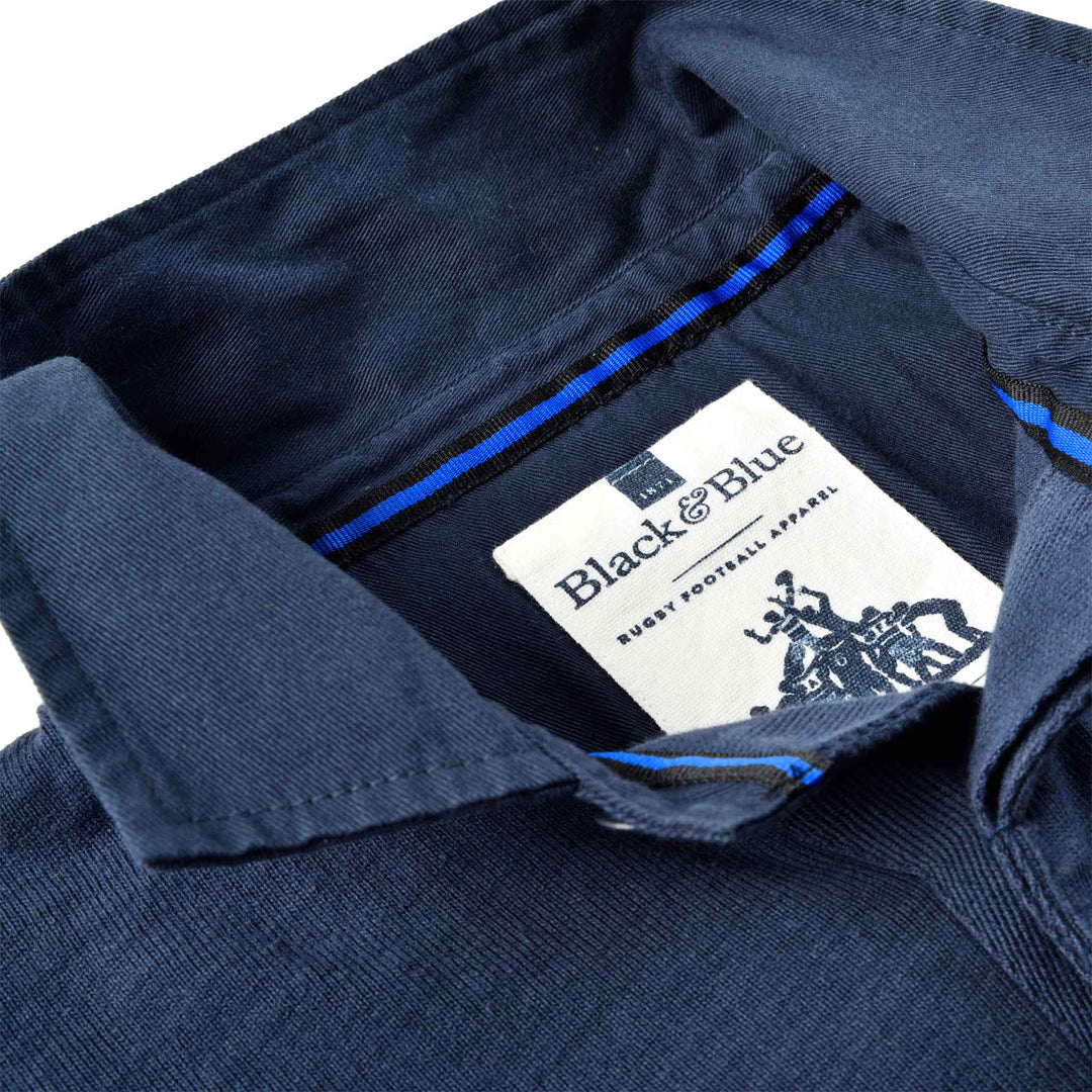 Black Blue 1871 England 1871 Rugby Shirt – Navy Collar – Rugby