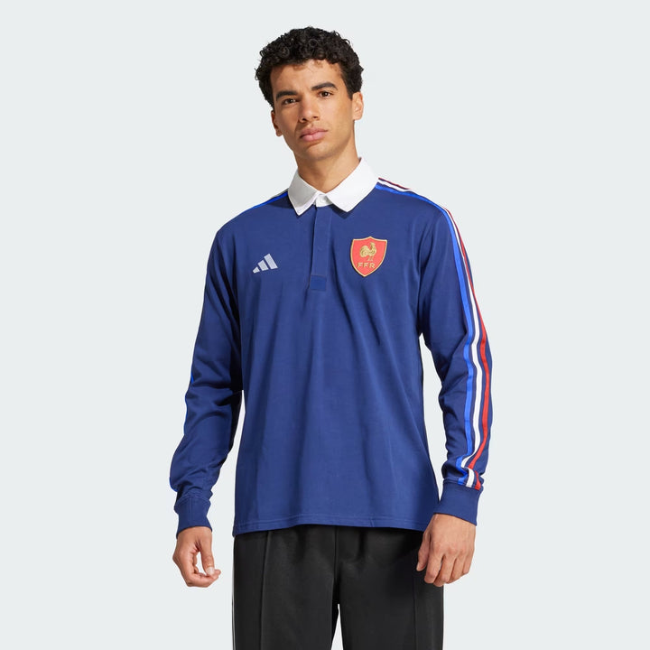 Adidas France Culture Long Sleeve Rugby Shirt Mens