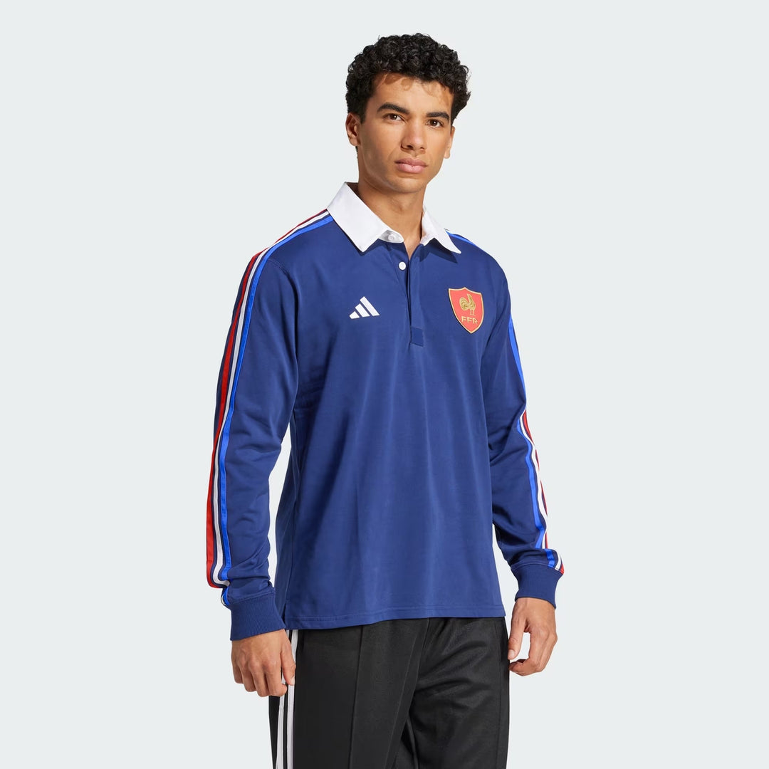 Adidas France Culture Long Sleeve Rugby Shirt Mens