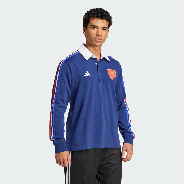 Adidas France Culture Long Sleeve Rugby Shirt Mens