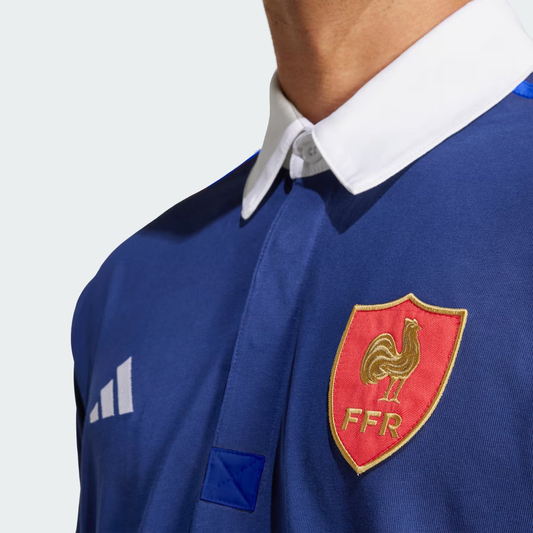 Adidas France Culture Long Sleeve Rugby Shirt Mens