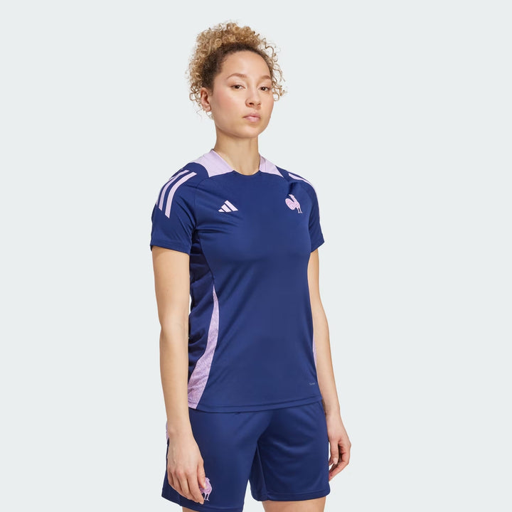 Maglietta sportiva adidas France da donna blu