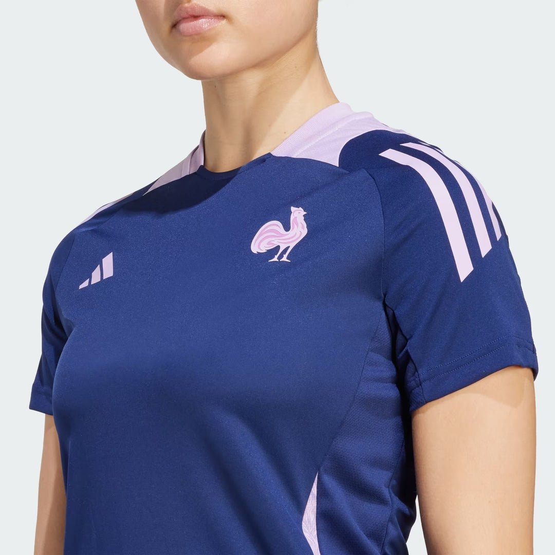 Maglietta sportiva adidas France da donna blu