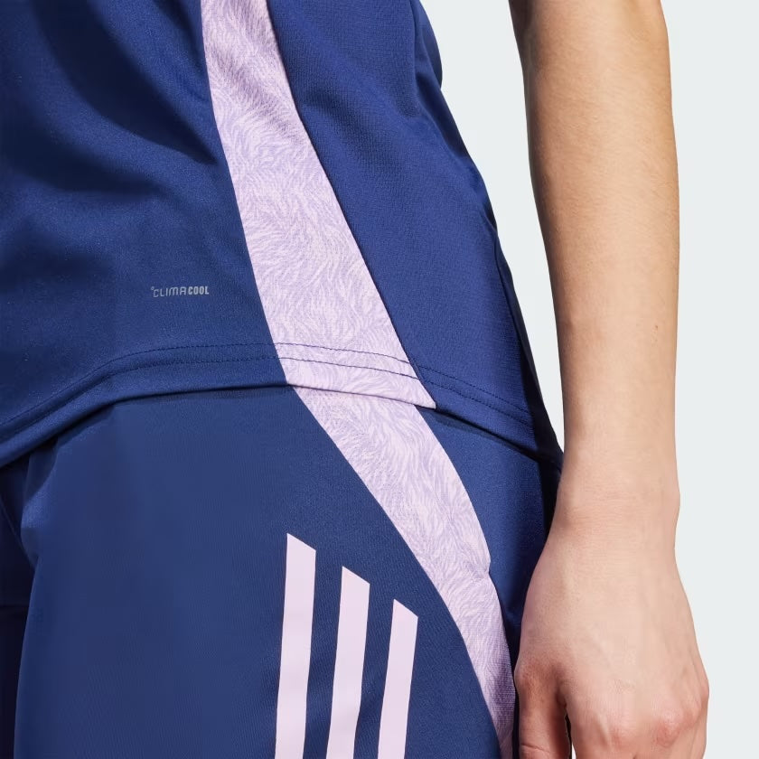 Maglietta sportiva adidas France da donna blu