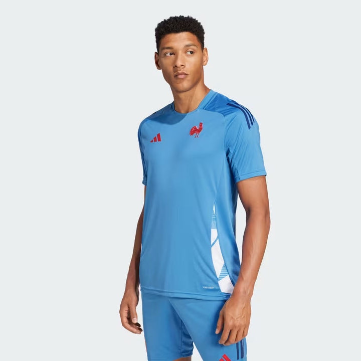 Adidas France Performance T-shirt Men Light Blue