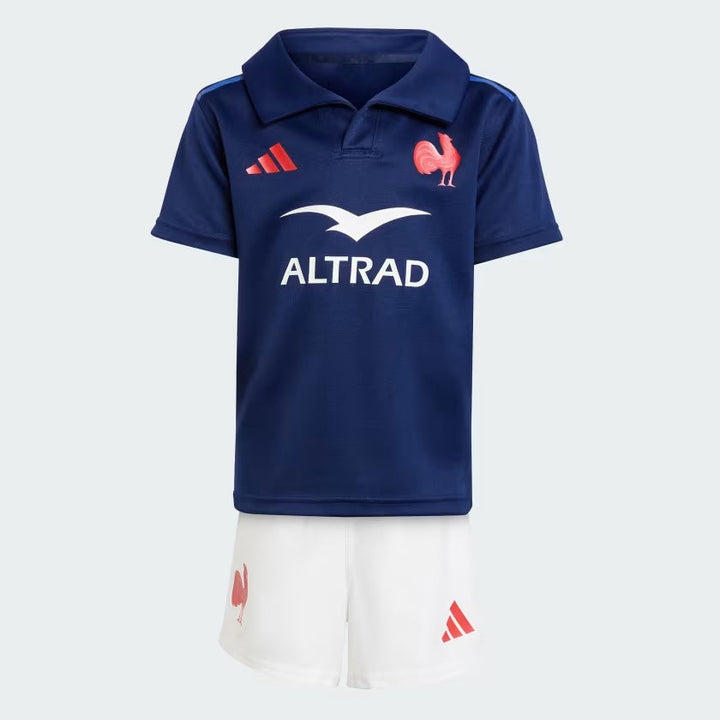 Adidas France Rugby Mini Home Kit Kids