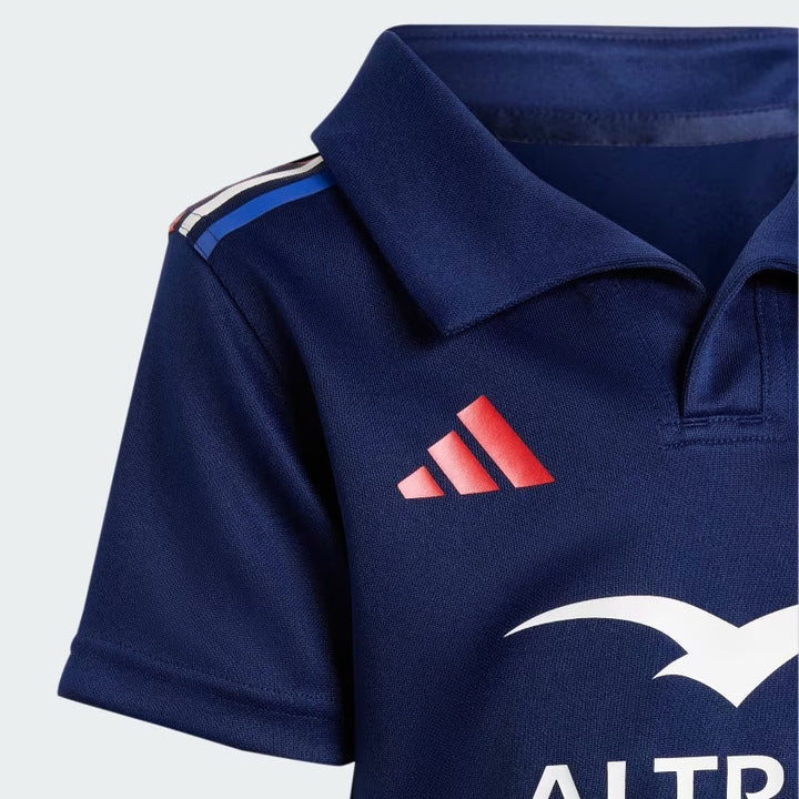 Adidas France Rugby Mini Home Kit Kids
