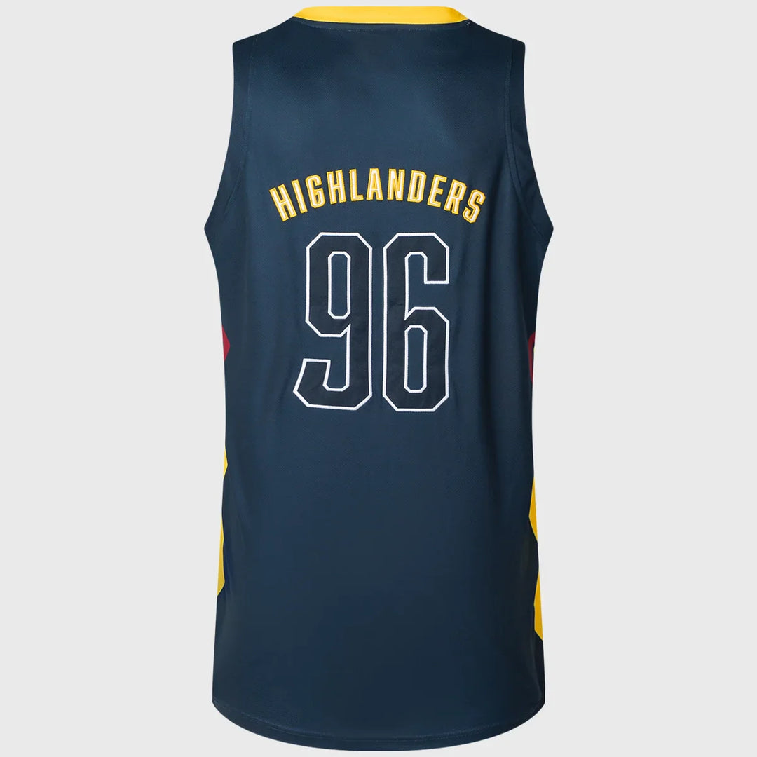 Classic Highlanders Super Rugby Basketball Jersey Navy 2025