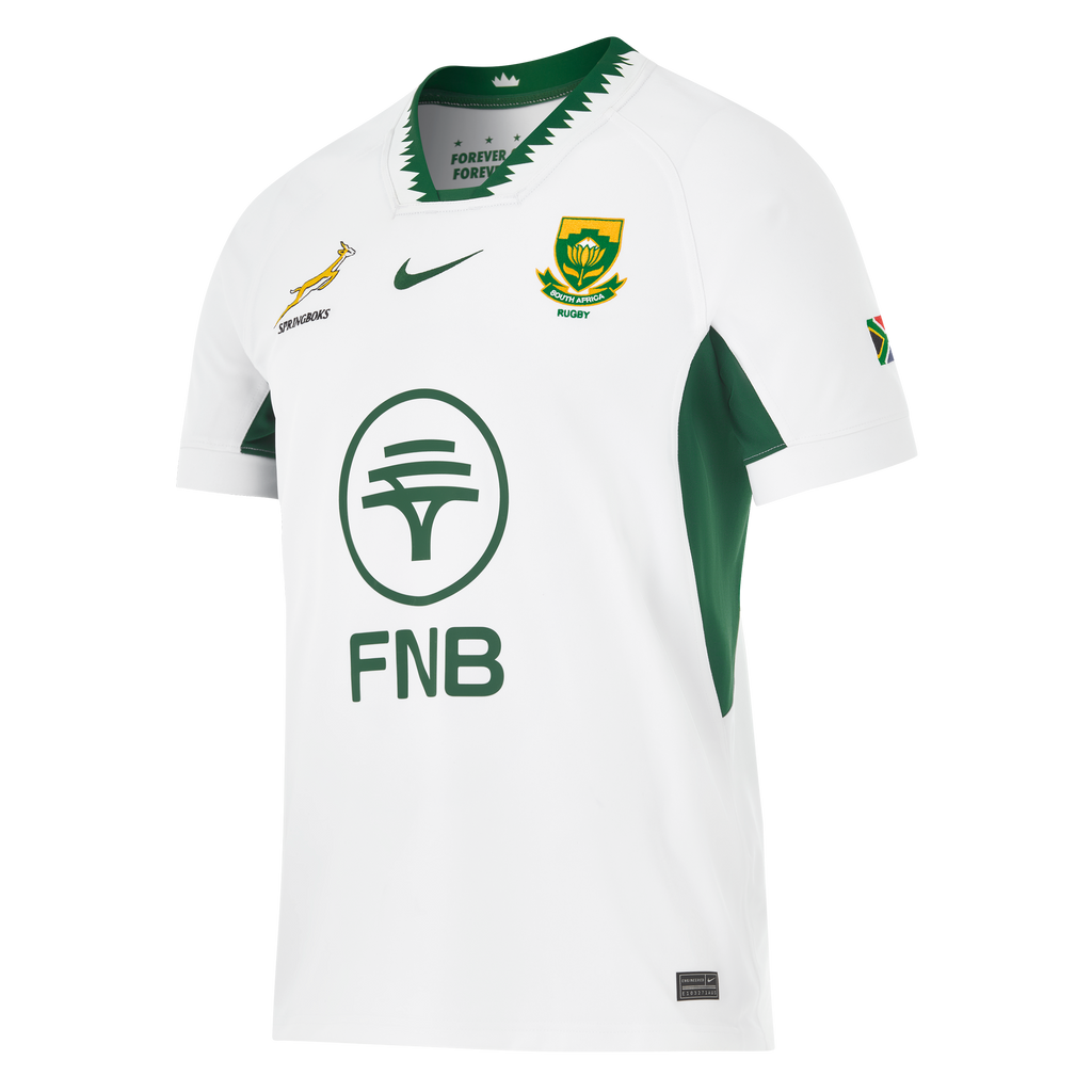 Nike Springboks Men's Stadium Rugby Shirt Away White – Rugby Warehouse