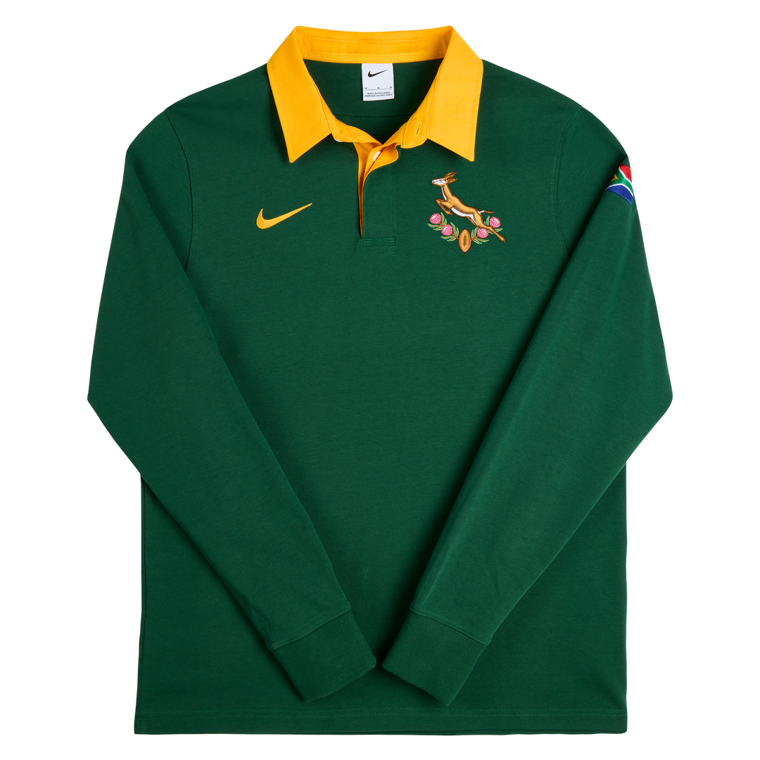 Nike Springboks ラガーシャツ Nike Springboks Men's Long Sleeve Rugby Shirt Home Gorge