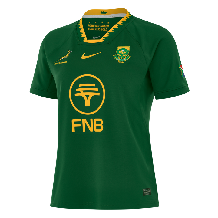 Nike Springboks Women's Stadium Home Rugby Shirt
