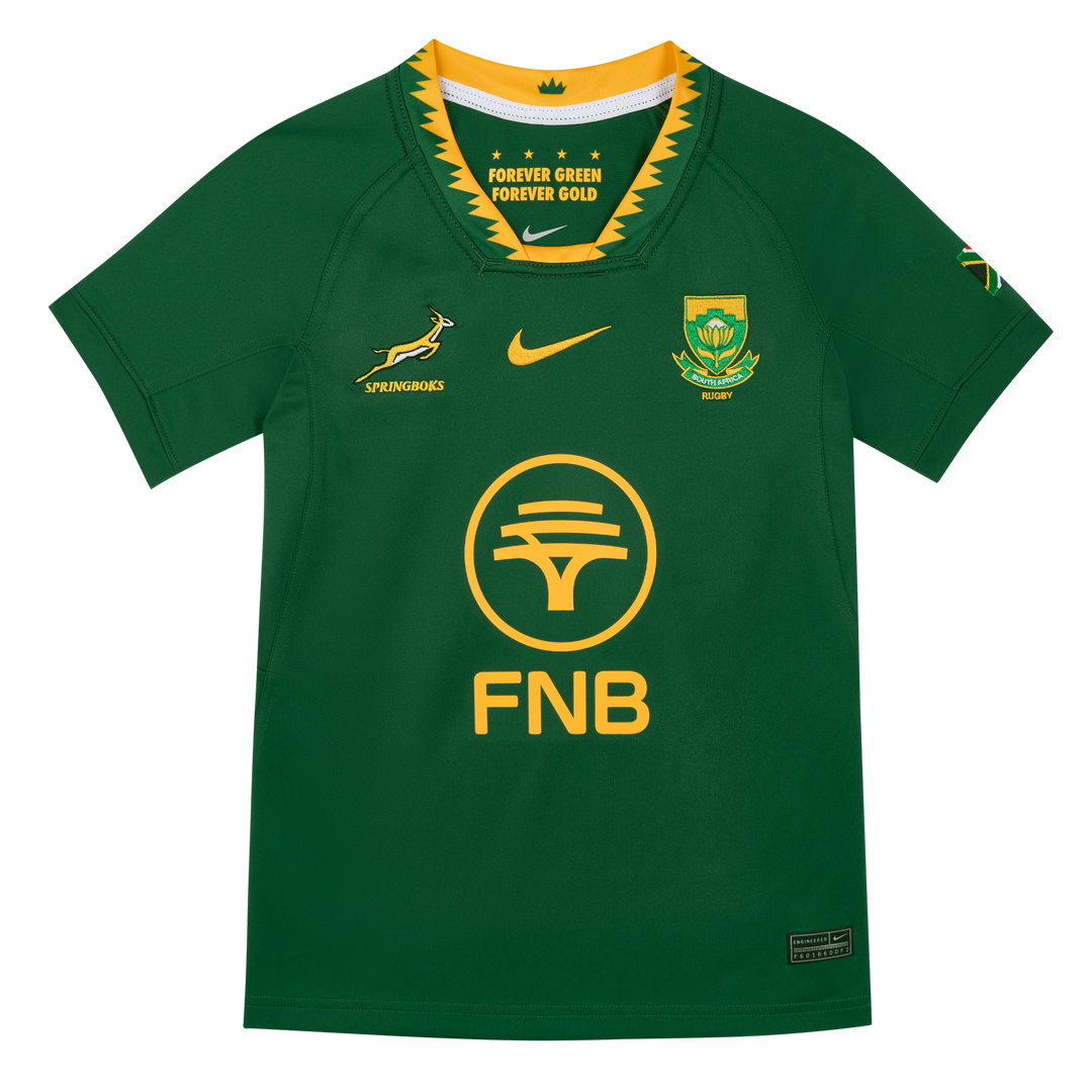 Springbock Rugby Kit Nike Springboks Kids Stadium Home Rugby Shirt – Rugby Warehouse