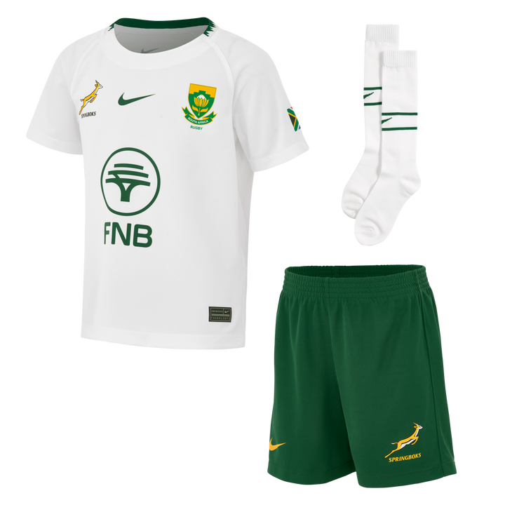 Nike Springboks Little Kids Stadium Away Kit White