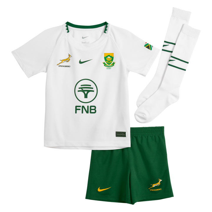 Nike Springboks Little Kids Stadium Away Kit White