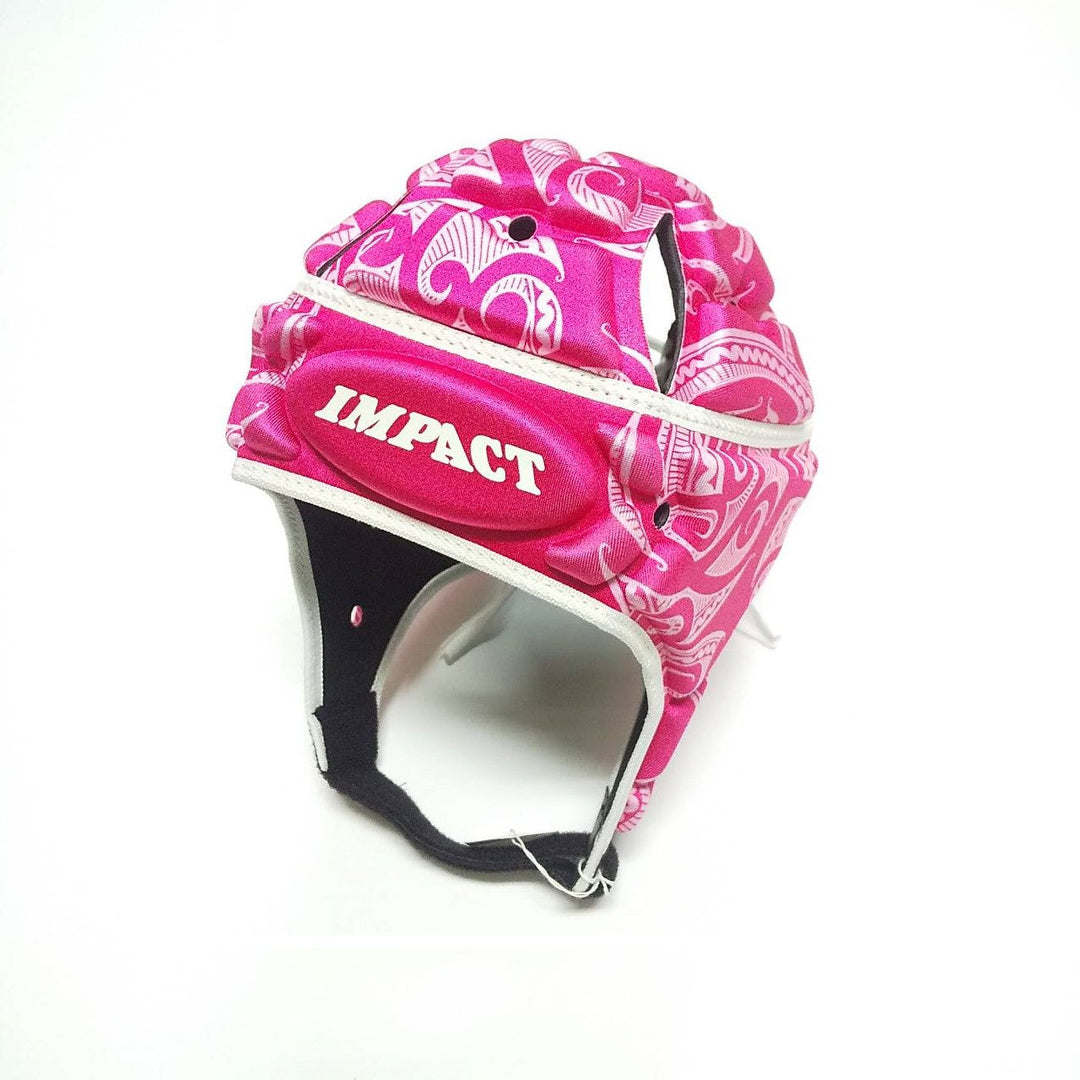 Impact Rugby Kiwi Black/Pink Headguard