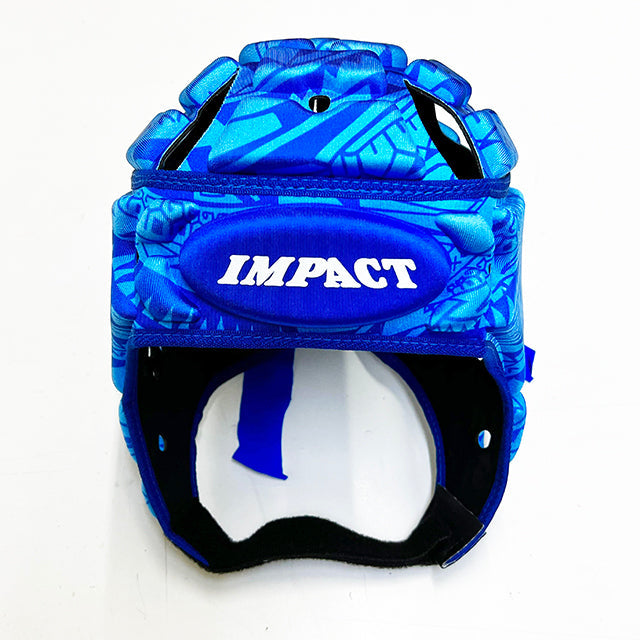 Impact Rugby Flower/Blue Headguard