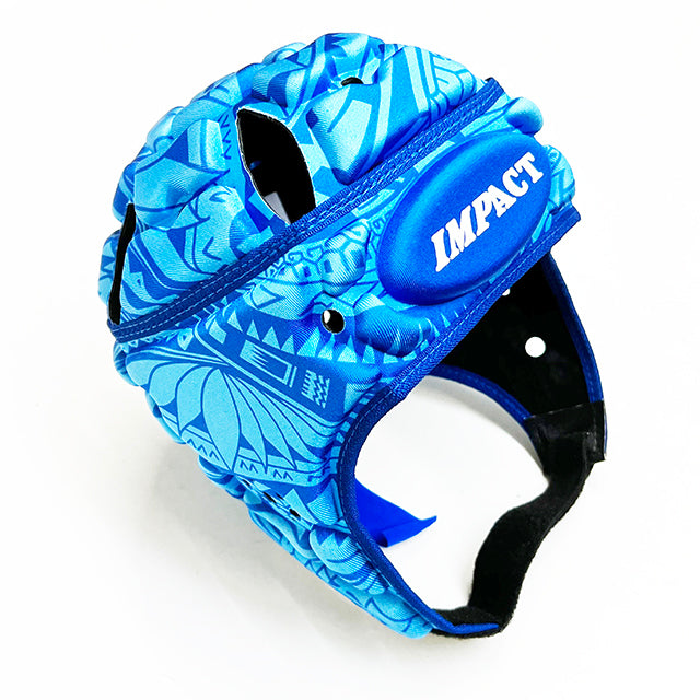 Impact Rugby Flower/Blue Headguard