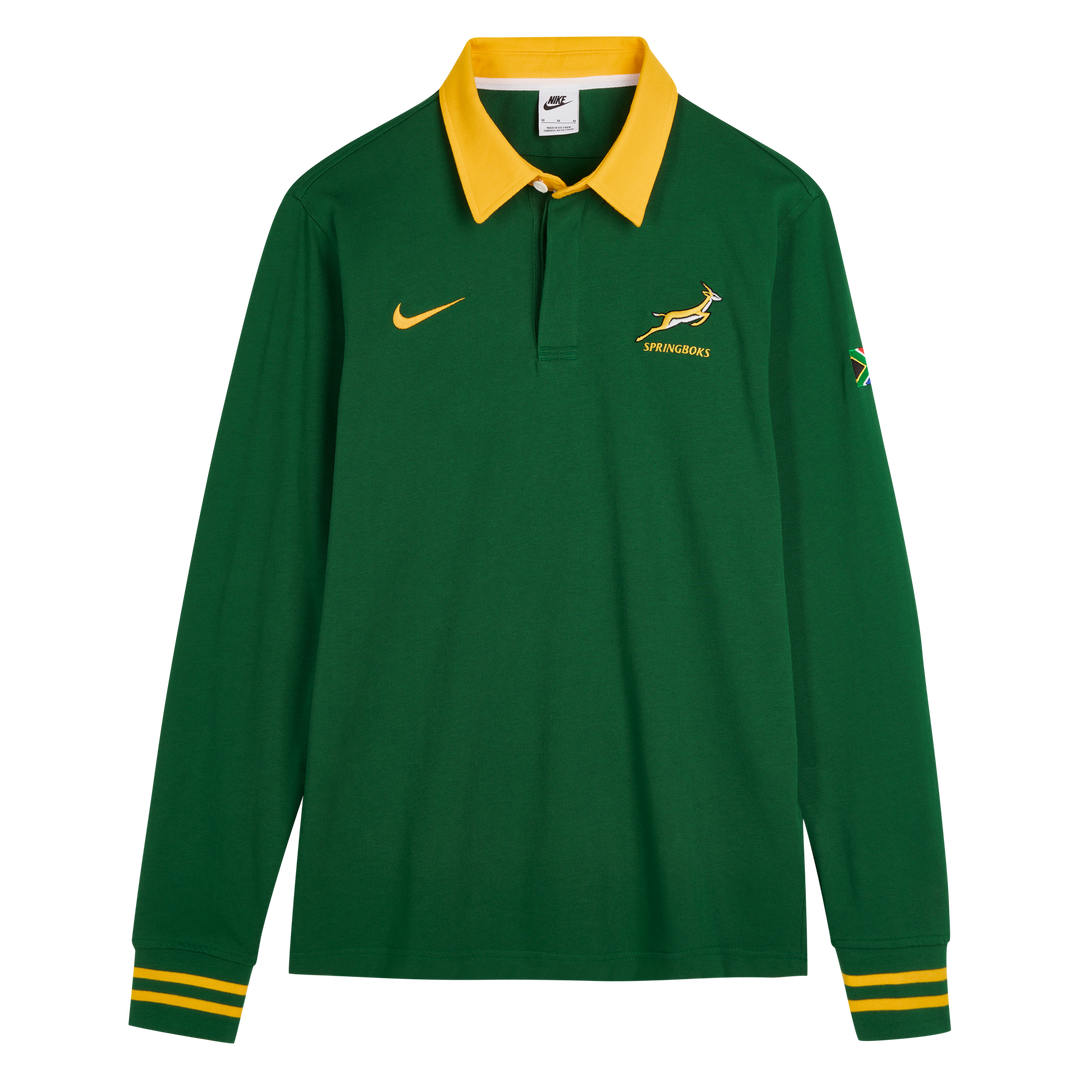 Nike Springboks Heren Long Sleeve Rugby Shirt