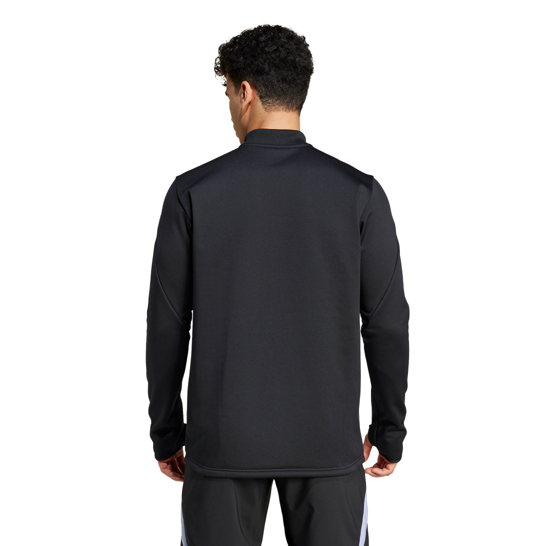 Adidas All Blacks Rugby LS Fleece Top Men Blue Spark