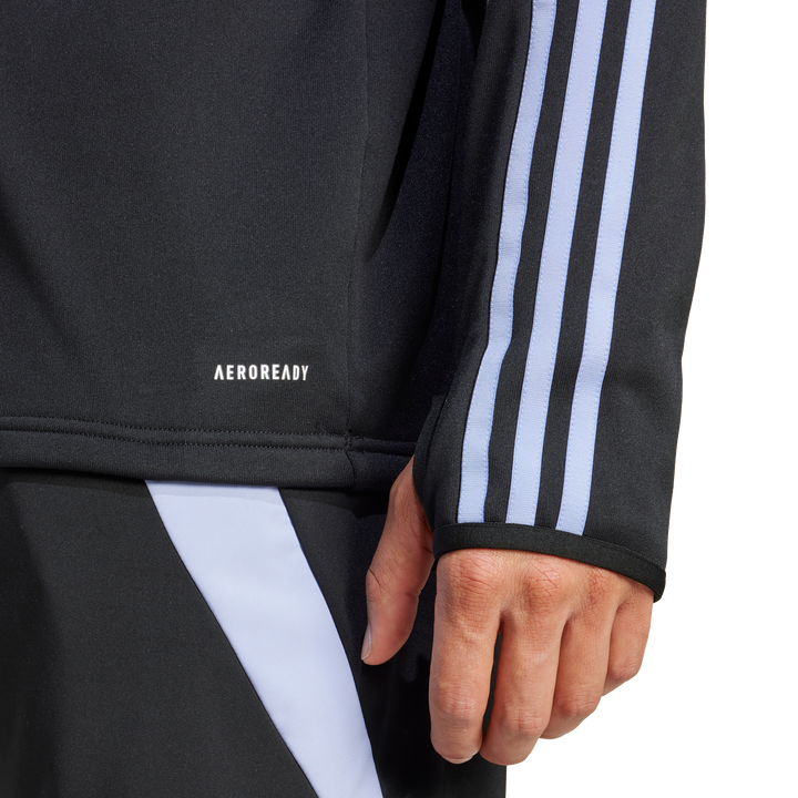 Adidas All Blacks Rugby LS Fleece Top Men Blue Spark
