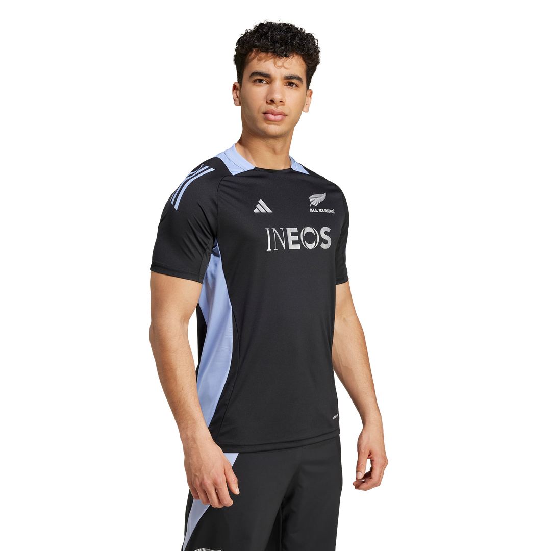 Adidas All Blacks Rugby Home Performance T-shirt Men Blue Spark
