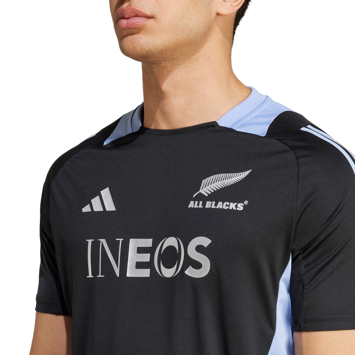 Adidas All Blacks Rugby Home Performance T-shirt Men Blue Spark