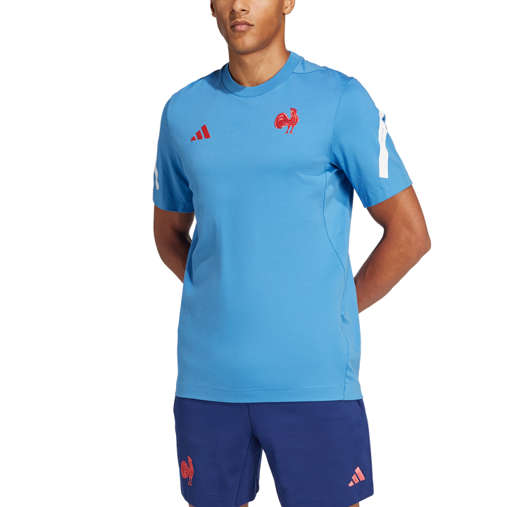 Adidas France Travel Z.N.E. T-shirt Men Light Blue