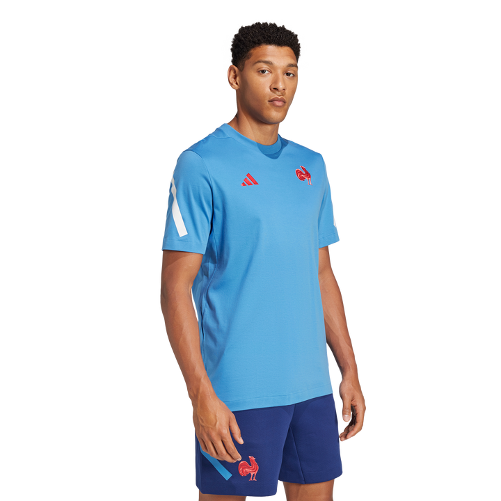 Adidas France Travel Z.N.E. T-shirt Men Light Blue
