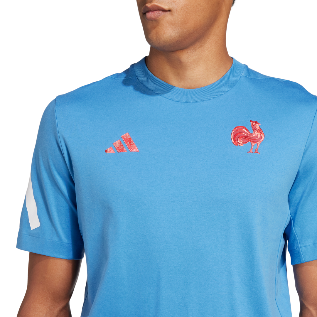 Adidas France Travel Z.N.E. T-shirt Men Light Blue