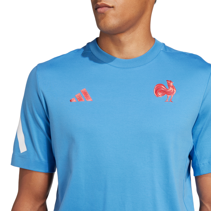 Adidas France Travel Z.N.E. T-shirt Men Light Blue