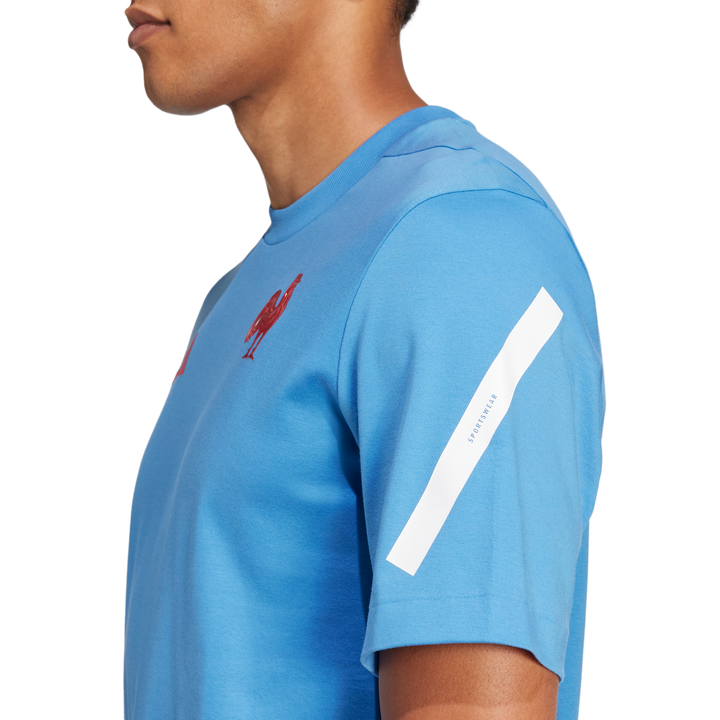 Adidas France Travel Z.N.E. T-shirt Men Light Blue