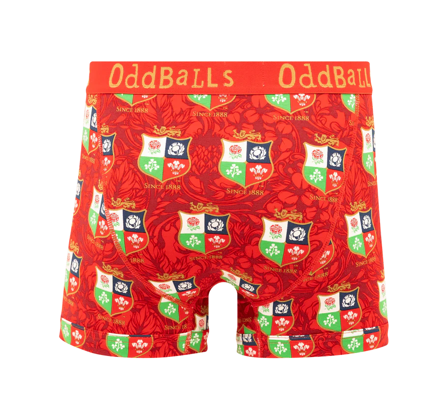 OddBalls British & Irish Lions Australia Heren Boxer Shorts Katoen
