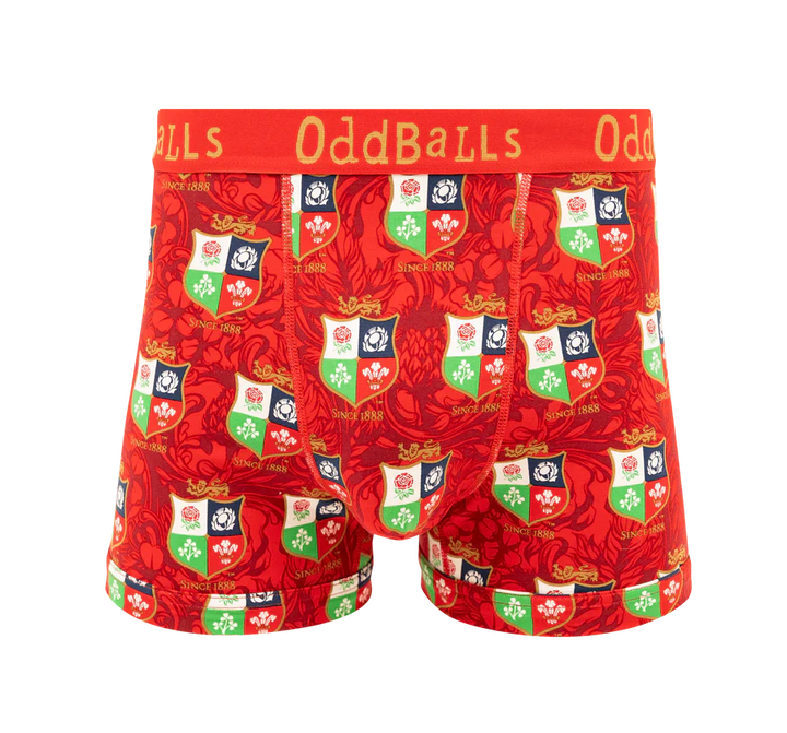OddBalls British & Irish Lions Australia Heren Boxer Shorts Katoen